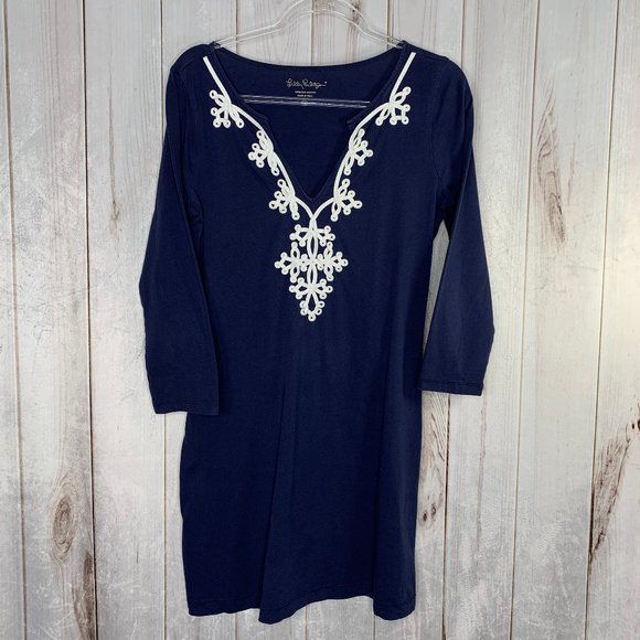 Lilly Pulitzer Marina Embroidered Shift Dress - Picture 3 of 8